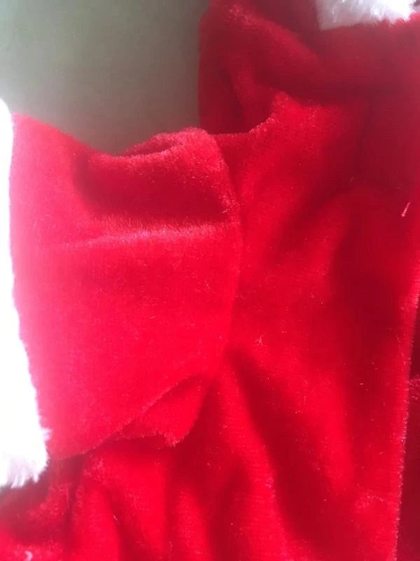 Pequeño abrigo de navidad para perrito pequeño - nuevo - terciopelo – photo 3